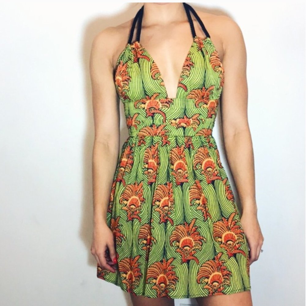 Kate Moss x Topshop Tribal Halter Dress